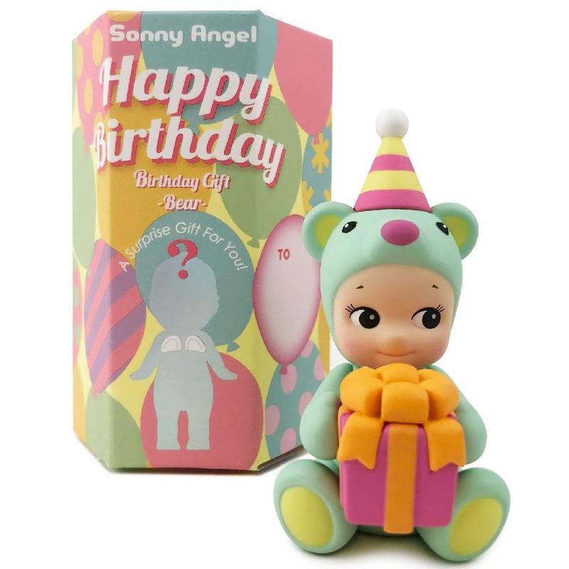 sonny angel birthday gift bear ソニーエンジェル Mini boneco Sonny Angel Birthday Gift Bear 2021 Limited Ed